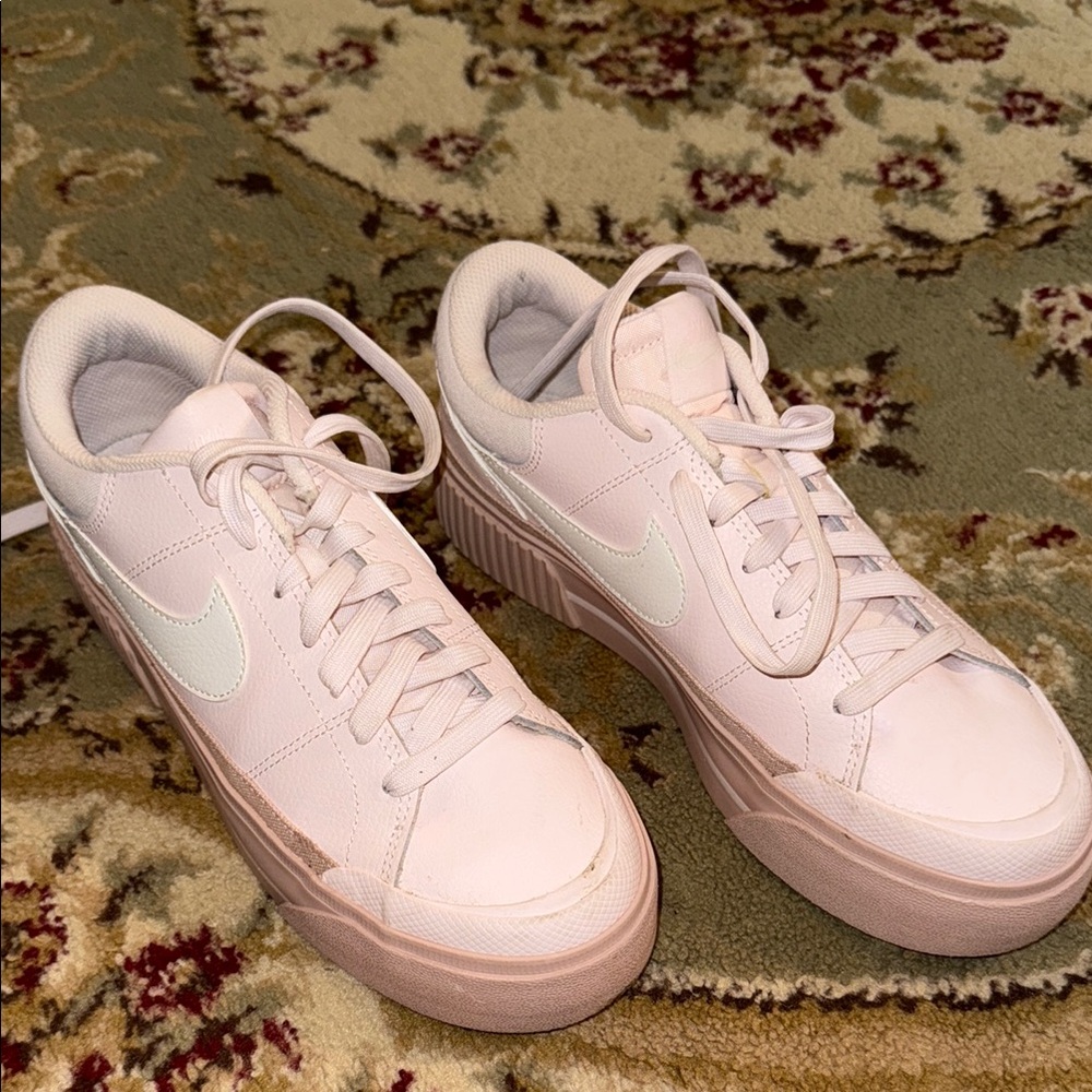 Nike Pink Sneakers with Minimalist Design